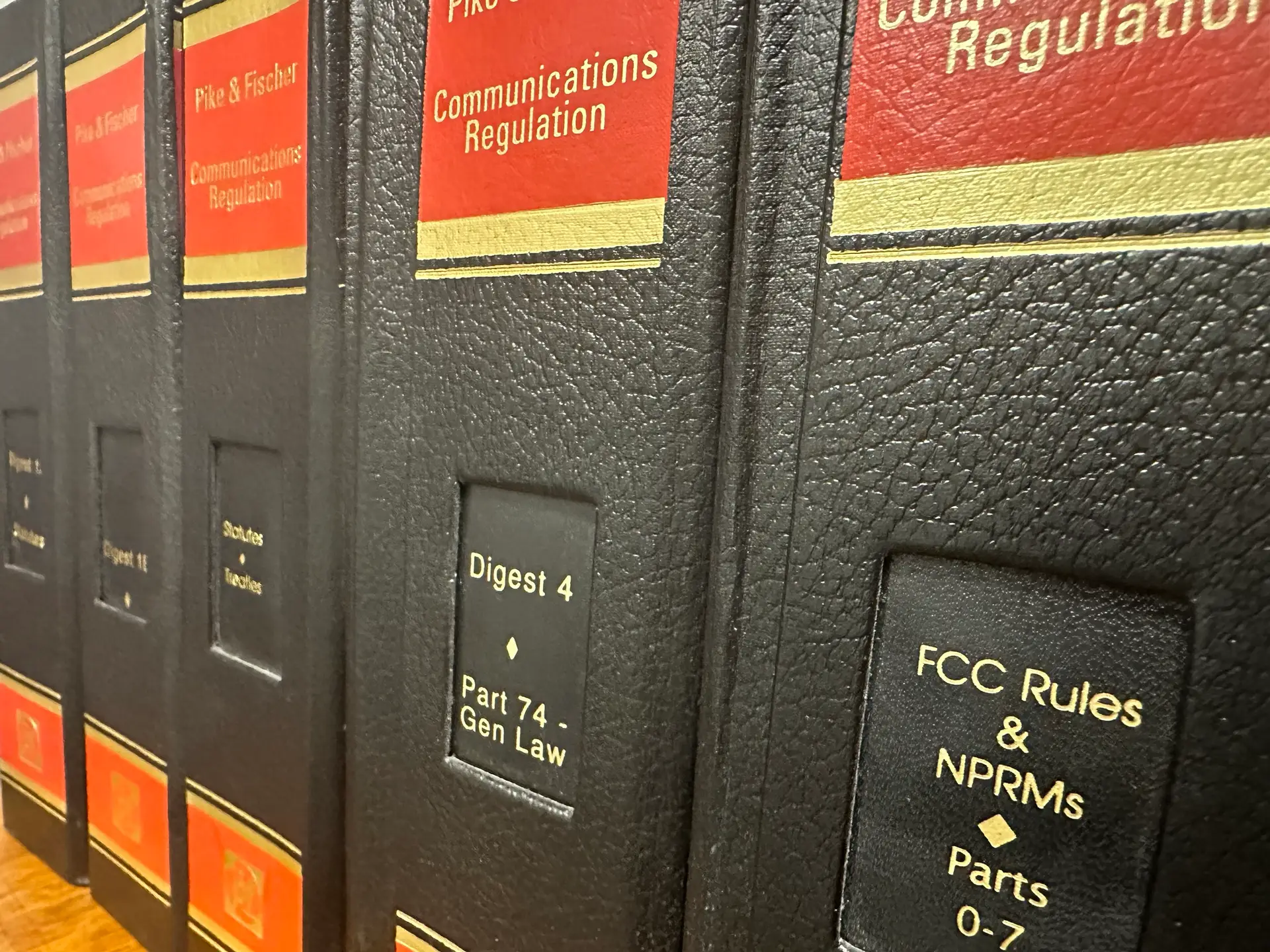 Picture of Communications Regulations books from Bradley Werner, LLC Library