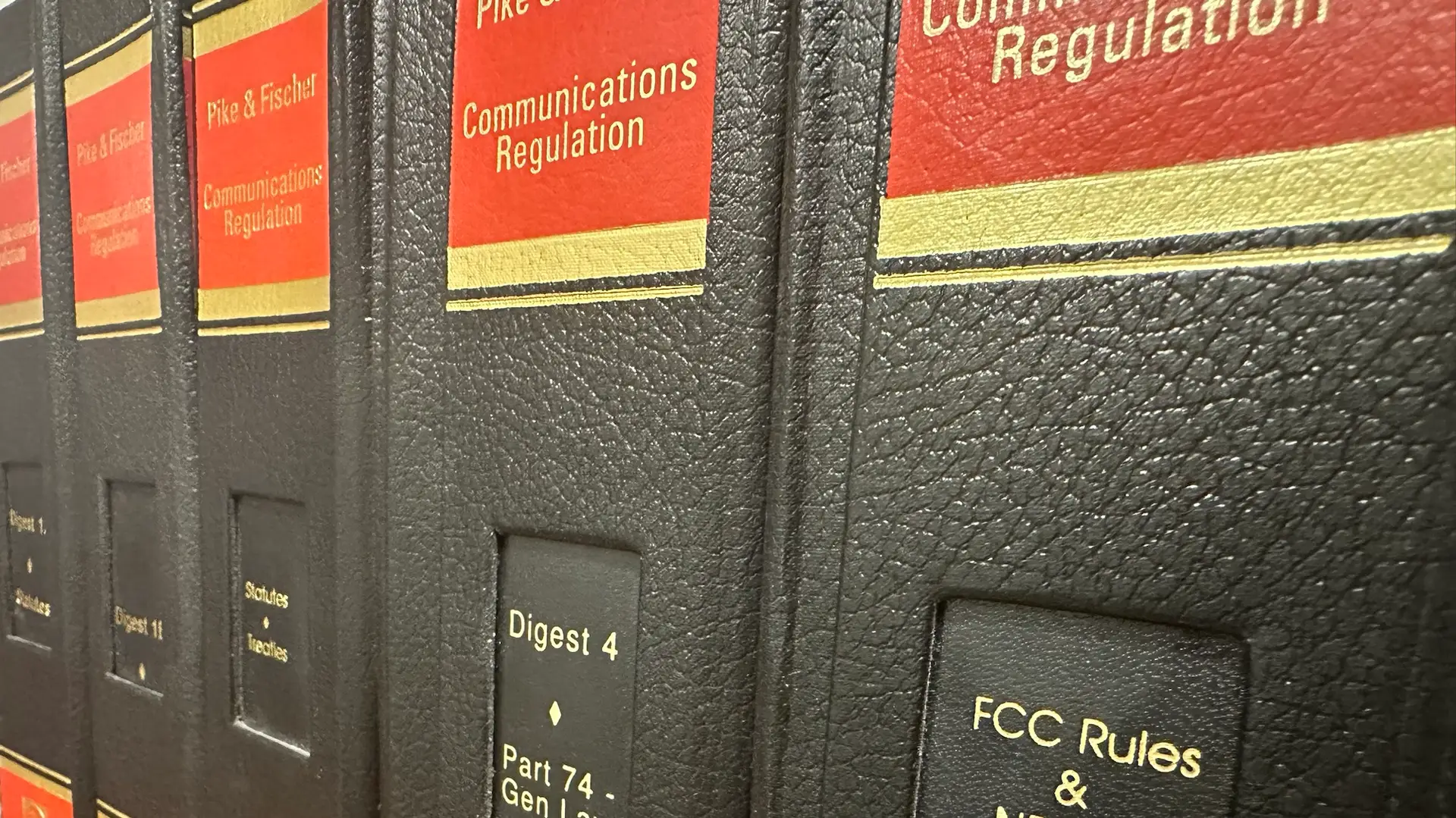 Bradley Werner, LLC Library showing Communications Regulation Books