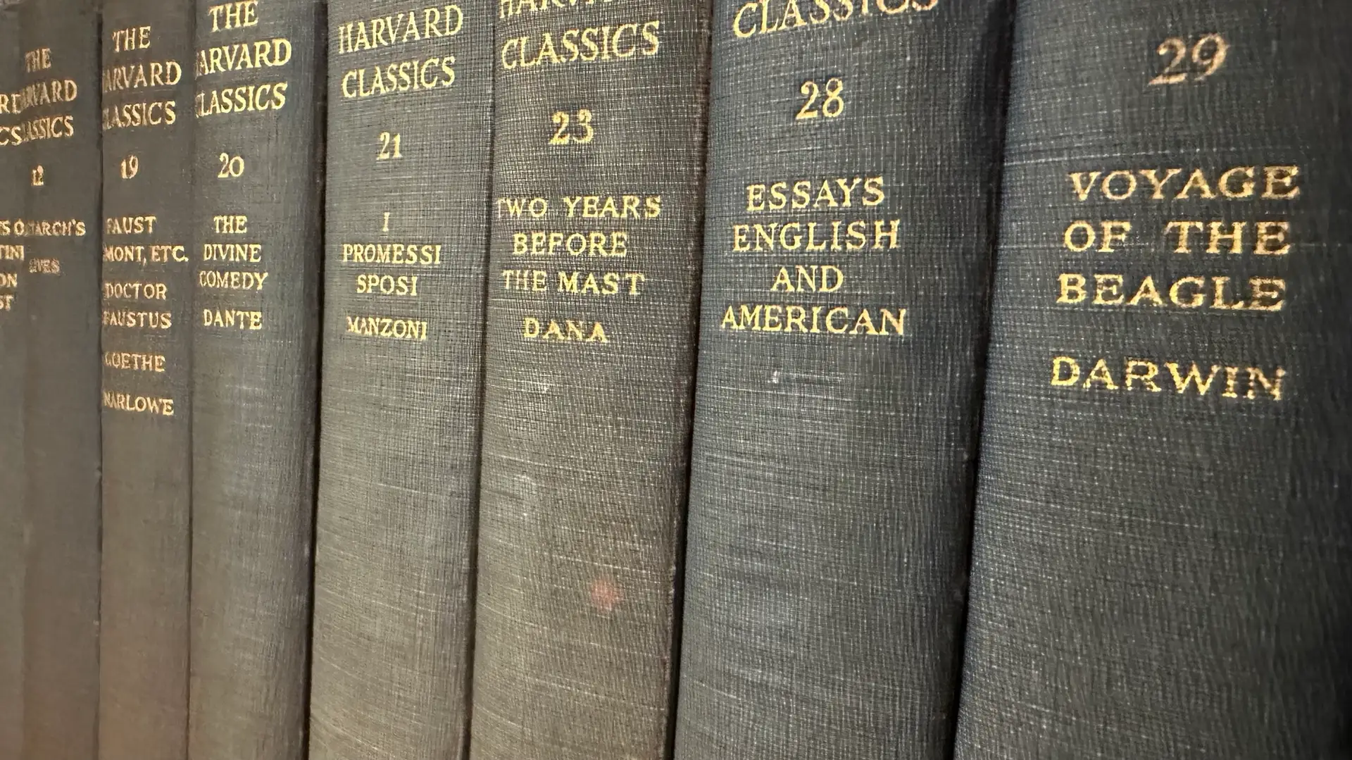 Picture of Harvard Classics from the library of Bradley Werner, LLC